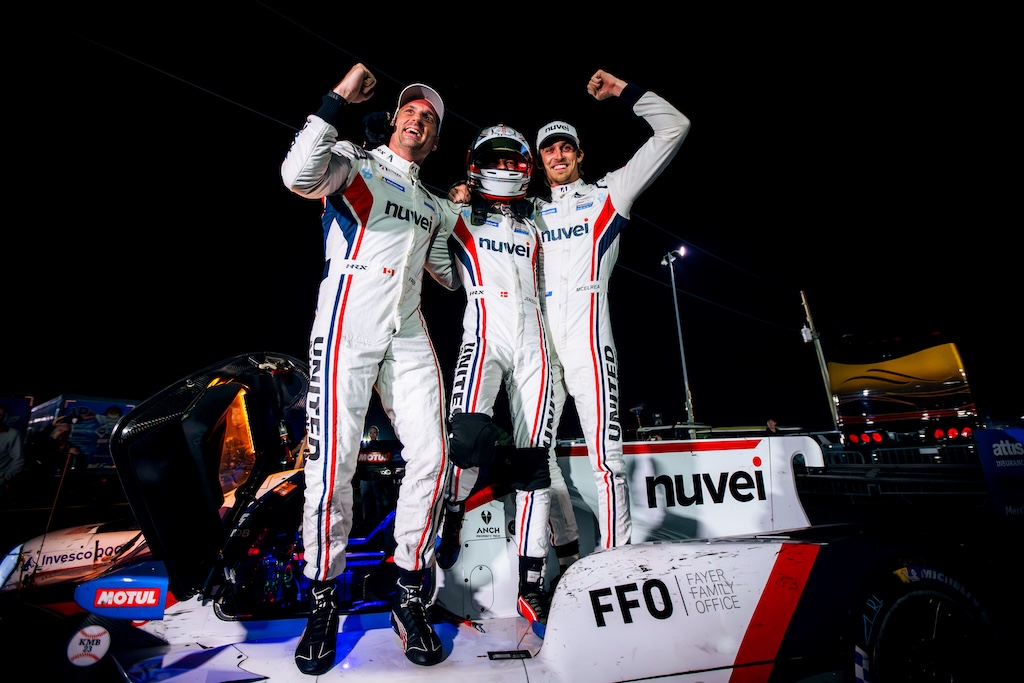 Dansk triumf på Sebring: Mikkel Jensen vinder 12-timersløbet.
(Foto: United Autosports)